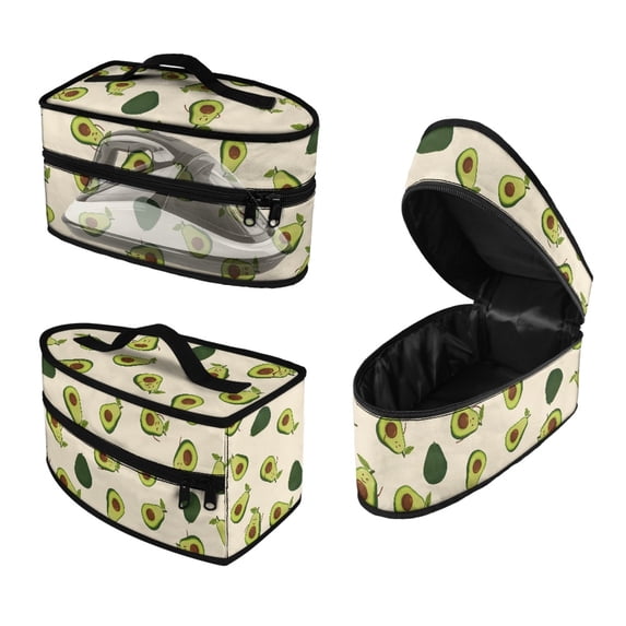HELLHERO Protective Travel Steamer Storage Bag Avocado Pattern, Zipper Portable Steamer Carrying Case(Bag Only)