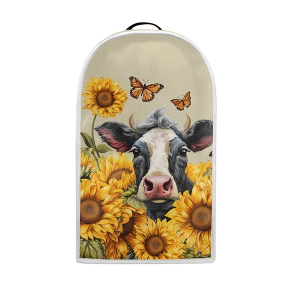 HELLHERO Protects Blenders Processors Polyester Kitchen Blender Dust Covers Sunflower Cow Handle Food Processor Cover for Kitchen Use