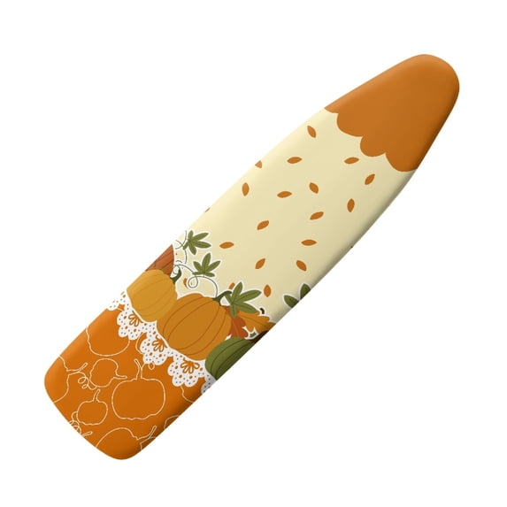HELLHERO Pumpkin Iron Pad Board Cover 15" x 54" Fastener Straps Ironing Board Protector Universal Fit for Home Use