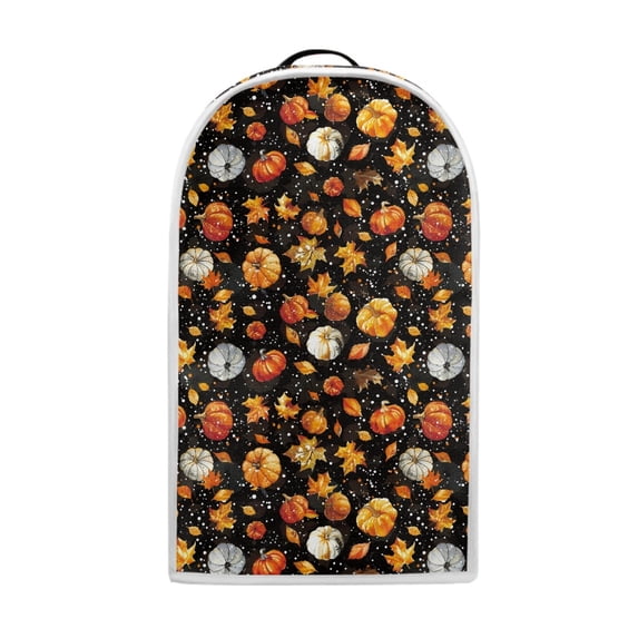 HELLHERO Pumpkin Maple Leaf Blender Cover Easy to Clean Protects Blenders Processors for Kitchen Use