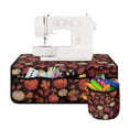 thumbnail image 1 of HELLHERO Pumpkin Maple Leaf Sewing Machine Mat Organizer Sewing Classes Easy to Clean Sewing Machine Dust Cover for Mom Wife Present, 1 of 5