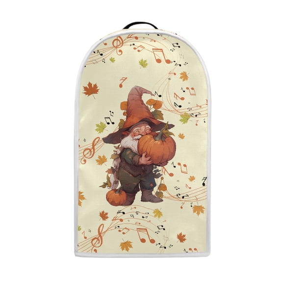 HELLHERO Pumpkin Music Pattern Washable Polyester Kitchen Blender Dust Cover with Thickened for Kitchen