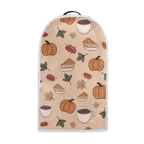 HELLHERO Pumpkin and Maple Leaf Pattern 1Pcs Kitchen Blender Dust Cover Polyester Protective for Women