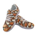 thumbnail image 1 of HELLHERO Pumpkin and Maple Leaf Pattern Breathable Running Sneakers for Men, Mesh Walking Mesh Sneakers for Gym, 1 of 11