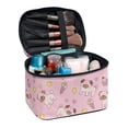 thumbnail image 1 of HELLHERO Puppy Ice Cream Pattern Multipurpose Cosmetic Bag with Brush Slots Polyester Lightweitht Zipper, 1 of 6