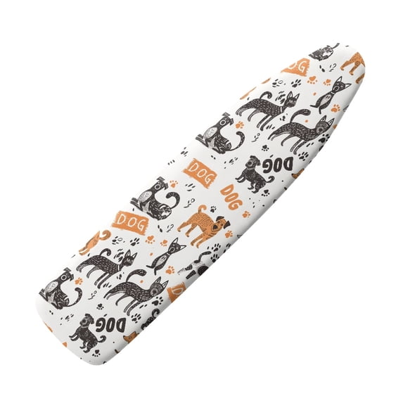 HELLHERO Puppy Ironing Cover Protector 15x54 Inch Easy to Fold Elastic Edge Dust Covers Iron Board Cover for Friends