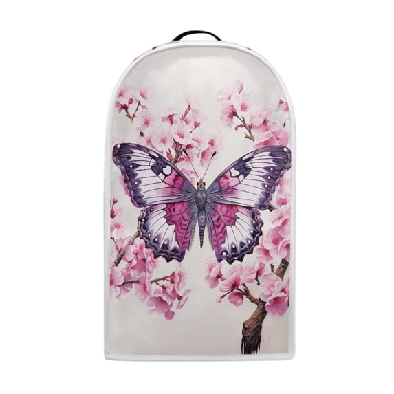 HELLHERO Purple Butterfly Sakura Protective Case for Kitchen Use Spill-Proof Durable Dust Cover