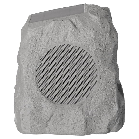 Gardenised Solar-Powered Outdoor Garden Rock Style Audio Speaker with LED Light for Patio Lawn Yard & Landscape Use Natural Stone Design with Integrated Solar Panel for Decorative Outdoor Placement