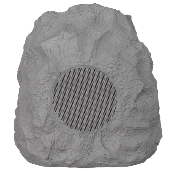 Gardenised Outdoor Rock-Style Gray Rechargeable Speaker with Color-Changing LED Lights Natural Stone-Look Audio System for Garden Patio Yard Landscape Poolside and Backyard Décor