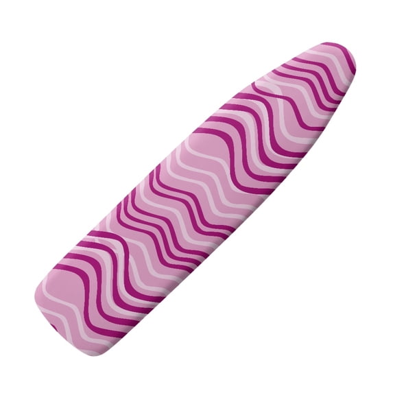 HELLHERO Purple Pink Waves Ironing Board Protector Cover Easy Fit Breathable Ironing Board Cover Elastic Edge Removable Cover for Tailor