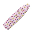 thumbnail image 1 of HELLHERO Quick Install Ironing Board Covers Non Stick Elastic Edge 15x54 Inch Easy to Fold Stars, Pink, 1 of 6
