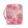 thumbnail image 1 of HELLHERO Quilted Zipper Pocket Bible Cover Case with Durable Handle, Elastic Polyester Bible Organizer Bag for Women and Men, Daily Use and Church, 1 of 9