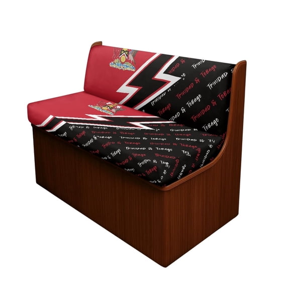 HELLHERO RV Dinette Cushion Covers Washable Stretch, Compatible with Bench Seats Camper Camper Cushion Covers(Trinidad and Tobago Flag)