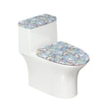 thumbnail image 1 of HELLHERO Rabbit Easter Egg Design Toilet Protector Cover, Easy to Clean Reusable Elastic Fabric Toilet Seat Covers Set, 1 of 7