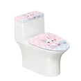 thumbnail image 1 of HELLHERO Rabbit Easter Egg Fashion for Hotel Home, Adjustable Polyester Toilet Top Cover Set, Elastic Bottom, Stretch, 2 Piece, 1 of 8