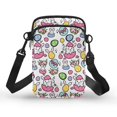thumbnail image 1 of HELLHERO Rabbit Easter Egg Pattern Travel Crossbody Purse with Zipper Closed for Travel, 1 of 7