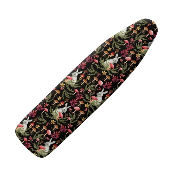 HELLHERO Rabbit Mushroom Ironing Board Covers Iron Board Cover Easy Adjustment and Installation Fastener Straps Home Removable Cover 15 x 54 inch