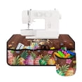 thumbnail image 1 of HELLHERO Rabbit Sewing Machine Mat with Storage Cylinder Storage Fabric Polyester Home Deocr for Friend Family Gift Sewing Classes, 1 of 4