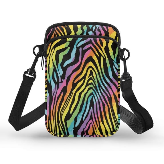 HELLHERO Rabbit and Flowers Double Deck Shoulder Bag Adjustable Shoulder Strap for Outdoor Holiday Travel