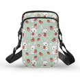 thumbnail image 1 of HELLHERO Rabbit and Strawberry Pattern Shoulder Bag, Polyester Adjustable Shoulder Strap for Unisex, 1 of 7