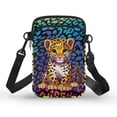 thumbnail image 1 of HELLHERO Rainbow Leopard Cub Shoulder Bag, Leakproof, Outdoor Travel Polyester 4.33x1.97x7.09, 1 of 7