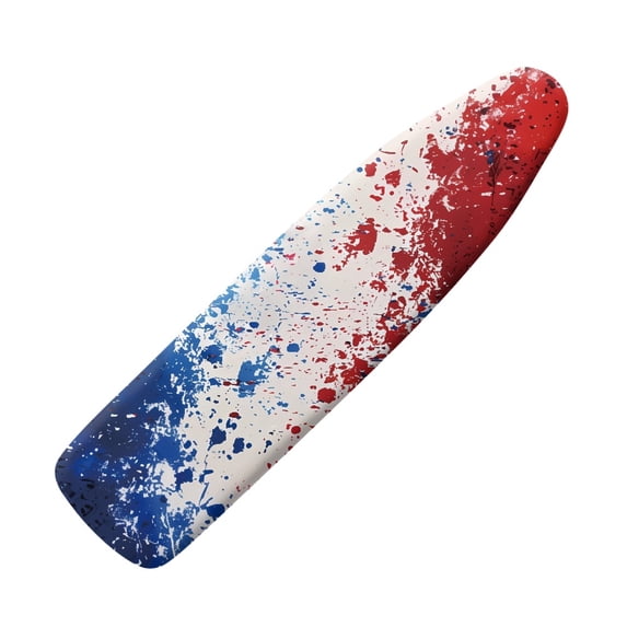 HELLHERO Red and Blue Ink Pattern Design Ironing Board Cover 3 Fasteners Replacement Elastic Edge Soft