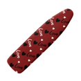 thumbnail image 1 of HELLHERO Replacement Ironing Board Cover, Hearts Elastic Edge Fit, Stain Resistant, with 3 Fasteners Easy Installation, 1 of 3