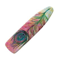 HELLHERO Replacement Ironing Board Cover, Peacock Feather Elastic Edge Fit, Stain Resistant, with 3 Fasteners Easy Installation