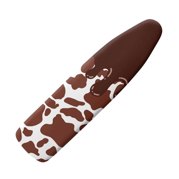 HELLHERO Replacement Valentines Day Ironing Board Covers 15x54 Inch Elastic Edge Ironing Board Covets Dust-Proof 3 Fasteners, Dripping Chocolate Cow