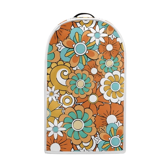 HELLHERO Retro Floral Pattern Waterproof 15.94"H x 9.45"L x 7.28"W Blender Dust Cover Univesal Polyester Blender Covers