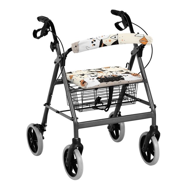 HELLHERO Rollator Seat Covers for The Elderly Rollator Walker Seat Back Cover Halloween for Senior