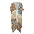 thumbnail image 1 of HELLHERO Rooster & Floral Mandala Bathing Suit Cover Up Loose Fit Polyester Quick Dry Long Kimono Swimsuit Cover Up, 1 of 6
