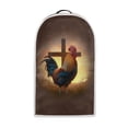 thumbnail image 1 of HELLHERO Rooster Pattern Hand Strap Kitchen Blender Dust Cover with Cover Protection Polyester Coffee Machine Dust Cover, 1 of 6