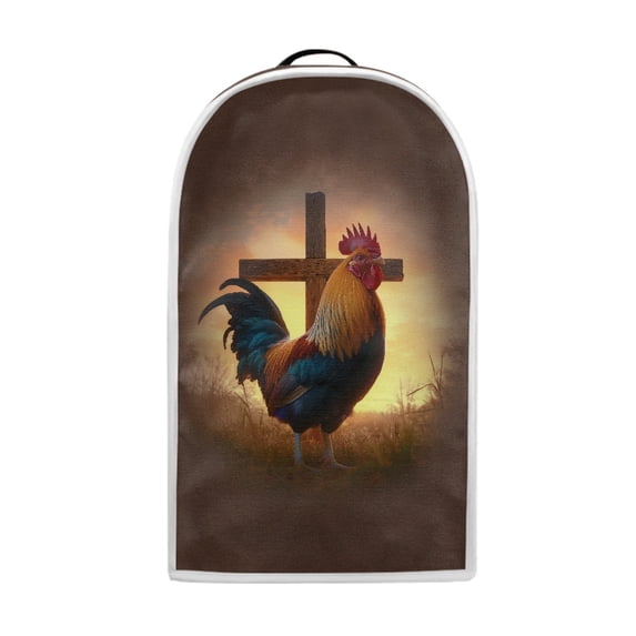 HELLHERO Rooster Pattern Hand Strap Kitchen Blender Dust Cover with Cover Protection Polyester Coffee Machine Dust Cover
