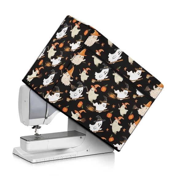 HELLHERO Rooster Sewing Machine Cover 17.7x8.6x12.5 Inch Zipper Storage Pockets Waterproof Home and Shop Sewing Equipment Protection