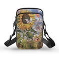 thumbnail image 1 of HELLHERO Rooster Train Pattern Design Underarm Shoulder Bag with Double Deck Crossbody Bag Stylish Polyester, 1 of 7