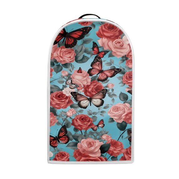 HELLHERO Rose Butterfly Food Processor Cover, Top Handle for Kitchen