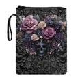 thumbnail image 1 of HELLHERO Rose and Skull Pattern Book Sleeve Cover with Pocket for Librarian Book Sleeve Protector Storage & Portability for Hardcover Notebook Paperbacks, 1 of 8