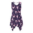 thumbnail image 1 of HELLHERO Salamander Flower Design Pattern Sleeveless Dress, With Side Pockets Summer Sleeveless Dress Tank Round Neck Sleeveless Sundress for Vacation, 1 of 8