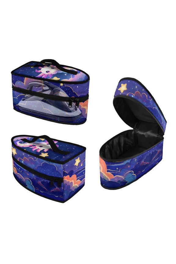 Salamander Pattern Portable Steamer Case Polyester Irons Accessories Durable & Protective Carrying Case Traveling, Case Only