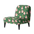thumbnail image 1 of HELLHERO Santa Claus and Candy Canes Non Slip Wear-Resisting Armless Accent Chair Slipcover Easy Care Armless Accent Chair Protector for Armless Chair, 1 of 8