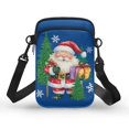 thumbnail image 1 of HELLHERO Santa Claus Christmas Tree Sling Bag Women Men, Women 4.33x1.97x7.09 2 Zippers Casual Use Adult Leakproof for Travel Double Deck, 1 of 7