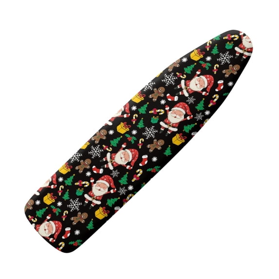 HELLHERO Santa Claus Gingerbread Man Ironing Board Cover Non-Slip Replacement Easy to Install Ironing Board Covers Washable