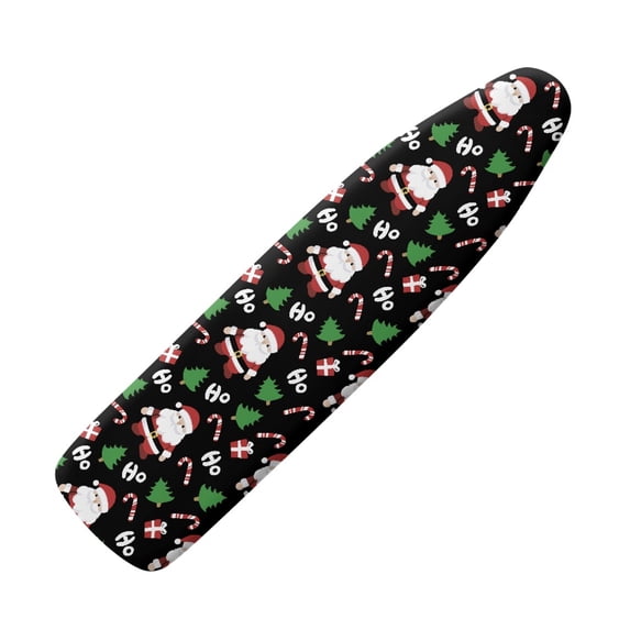 HELLHERO Santa Claus Ho Ironing Board Covers 3 Fasteners Elastic Edge Polyester Fabric for Tailor(Not Heat Resistant)