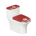 thumbnail image 1 of HELLHERO Santa Claus Music Toilet Lid Seat Cover Set & 2 Piece Toilet Seat Lid Cover & Elastic Edge for Hotel, 1 of 7