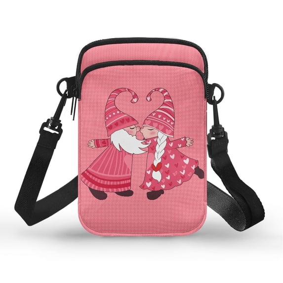 HELLHERO Santa Claus Women Crossbody Bag Polyester with Shoulder Strap Shoulder Purse for Daily Commute or Casual Outings