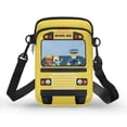 thumbnail image 1 of HELLHERO School Bus with Animal Crew Women Adjustable Shoulder Strap Women Shoulder Bag Polyester for Adult, 1 of 7