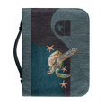 thumbnail image 1 of HELLHERO Sea Turtle Bible Cover Zippered Pockets for Church Outdoor Study Christian Prayer, PU Leather Portable Church Bible Bag, 1 of 12