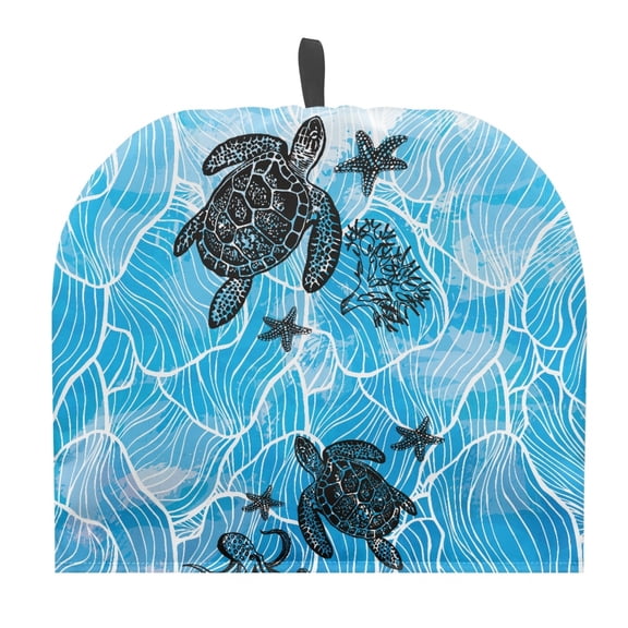 HELLHERO Sea Turtle Ocean Life Tea Cozy Washable Heat Preservation Heat Preservation Teapot Dust Cover