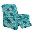 thumbnail image 1 of HELLHERO Sea Turtle Starfish Recliner Covers, Washable Elastic Recliner Couch Covers with 4 Pack Pockets, Anti Stain for Single Reclining Chair in Living Room, 1 of 8